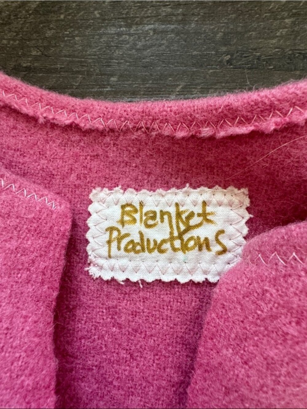 Pink Open Front Wool Jacket - Picture 2 of 7